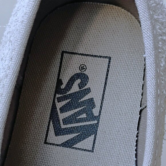 Vans Women's Authentic Suede Mix Sneaker in Awesome Moon Rock Brown Gray - Picture 8 of 11